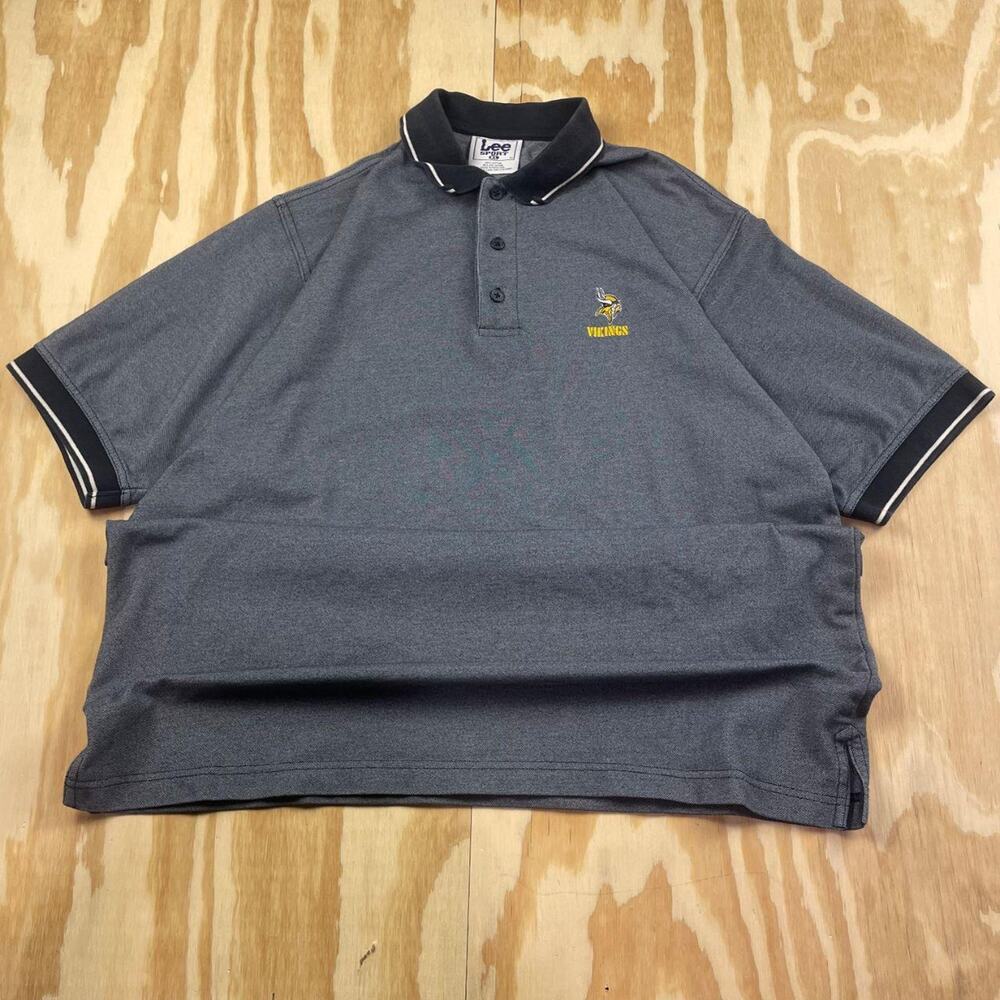 Vintage 90's Lee Sport Minnesota Vikings NFL Polo Shirt – Embroidered – Men’s XL